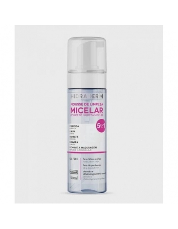 MOUSSE LIMPEZA MICELAR HIDRADERM 150ML (FARMAX)