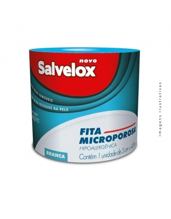 FITA MICROPOROSA BRANCA 5CM X 4,5M SALVELOX (CREMER S/A)