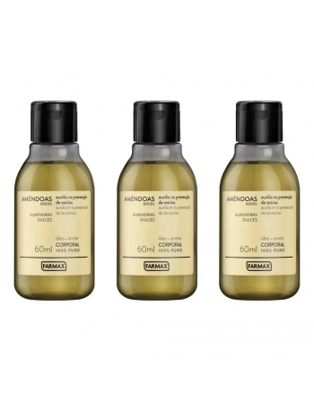 OLEO CORPORAL PURO AMENDOAS 60ML (FARMAX)