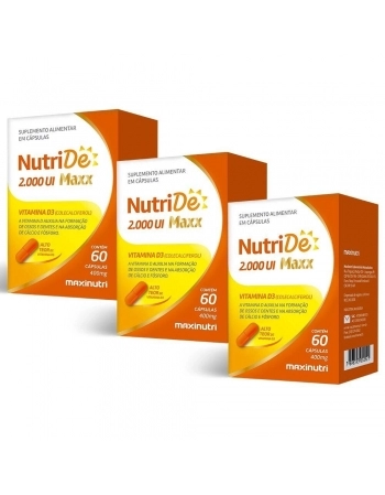 VITAMINA D 2.000UI C/60CAPS NUTRIDE (MAXINUTRI)