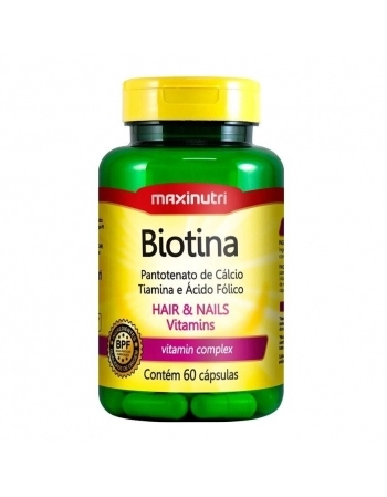 BIOTINA C/60CAPS VITAMINA S (MAXINUTRI)