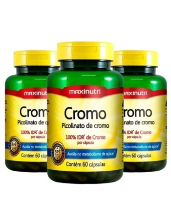 PICOLINATO DE CROMO C/60CAPS (MAXINUTRI)