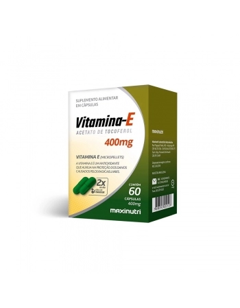 VITAMINA E 400MG C/60CAPS (MAXINUTRI)