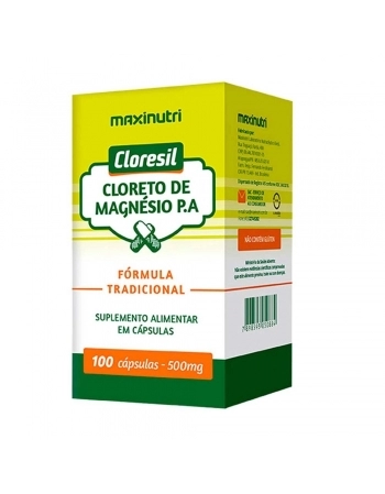 CLORETO DE MAGNESIO PA C/100CAPS CLORESIL (MAXINUTRI)