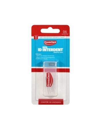REFIL INTERDENTAL CONICO 3A7MM C/6 (1256) (POWERDENT)