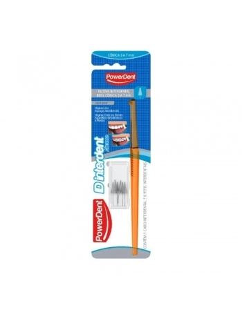 ESCOVA INTERDENTAL ALCANCE CONICA 3A7MM (1252) (POWERDENT)