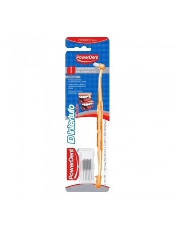 ESCOVA INTERTUFO CILINDRICA C/REFIL 3MM (1433) (POWERDENT)