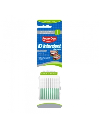 ESCOVA INTERDENTAL FINA 4MM VERDE (1238) (POWERDENT)