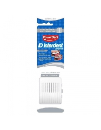 ESCOVA INTERDENTAL ULTRA FINA 2MM BRANCA (1234) (POWERDENT)