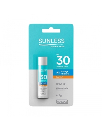 PROTETOR LABIAL SUNLESS FPS 30 4,5G (FARMAX)