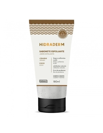 SABONETE LIQUIDO ESFOLIANTE COCO HIDRADERM 180ML (FARMAX)
