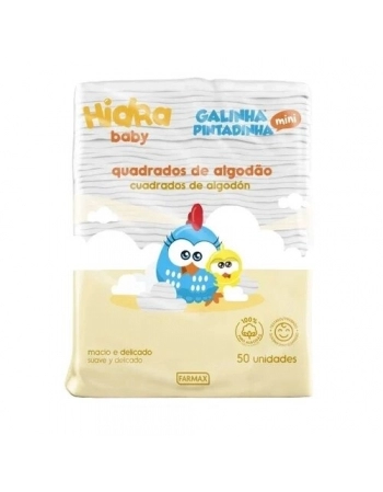 ALGODAO QUADULTO HIDRABABY GALINHA PINTADINHA C/50 UND (FARMAX)