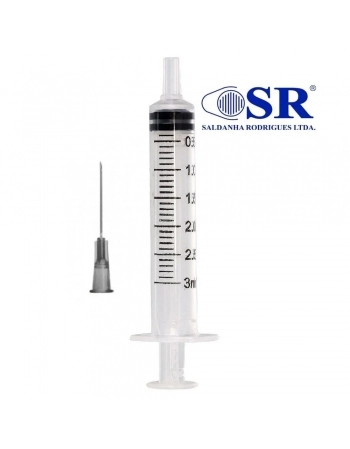 SERINGA 3ML C/AGULHA 25 X 7 (SR)