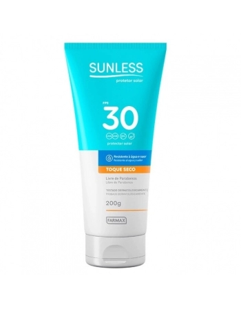 PROTETOR SOLAR SUNLESS OIL FREE FPS 30 200G TOQUE SECO (FARMAX)