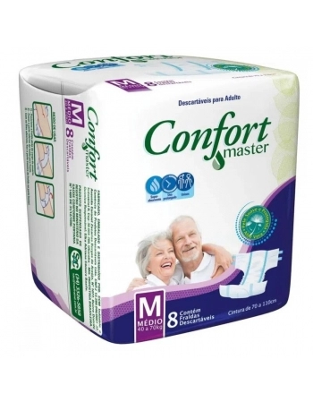 FRALDA GERIATICA CONFORT MASTER M C/8 UND (CCM)