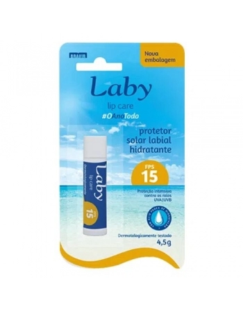 PROTETOR LABIAL LABY FPS 15 TRADICIONAL 4,5G (BRAVIR)