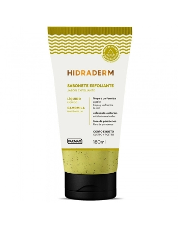 SABONETE LIQUIDO ESFOLIANTE CAMOMILA HIDRADERM 180ML (FARMAX)