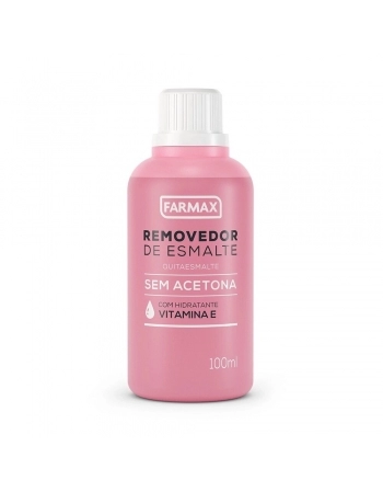 REMOVEDOR ESMALTE 100ML C/HIDRATANTE VITAMINA E (FARMAX)