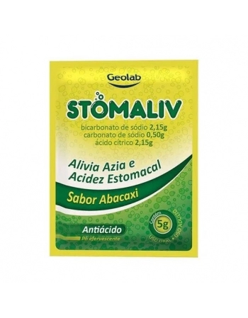 STOMALIV ABACAXI EFERVESCENTE C/50 ENVELOPES (GEOLAB)
