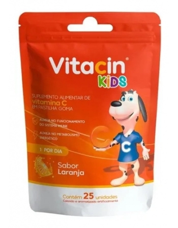 VITACIN KIDS GOMINHA MORANGO C/25 VIT.C