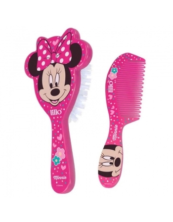 KIT ESCOVA E PENTE MINNIE