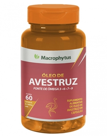 OLEO DE AVESTRUZ 1000MG C/60CAPS