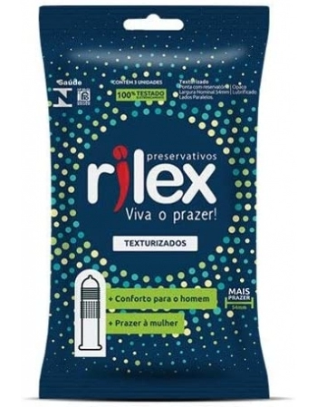 PRESERVATIVO RILEX TEXTURIZADO C/3.