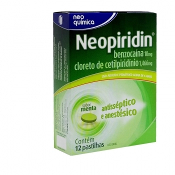 NEOPIRIDIN PAST.MENTA C/12 CETILPIRIDINIO+BENZOCAINA