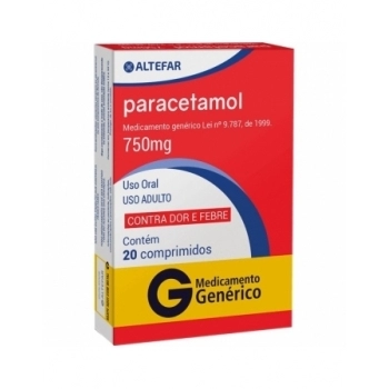 PARACETAMOL 750MG C/20CPR