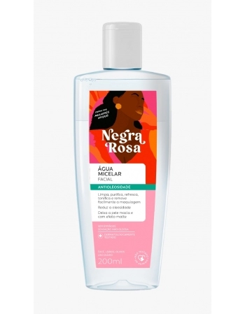 AGUA MICELAR NEGRA ROSA 200ML
