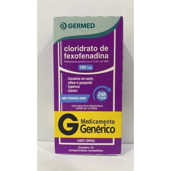 FEXOFENADINA 180MG C/10CPR GEN