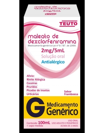 DEXCLORFENIRAMINA XAROPE 100ML (TEUTO)