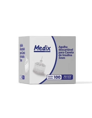 AGULHA DESC.P/CANETA INSULINA 32G 4MM C/100 ROSA