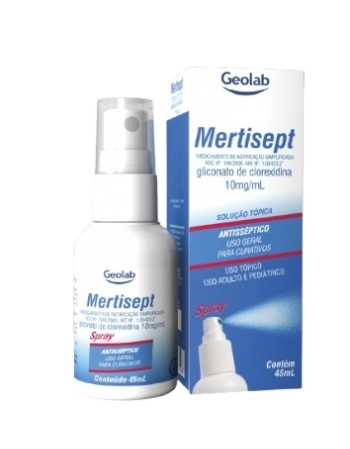 MERTISEPT SPRAY 45ML CLOREXIDINA (GEOLAB)