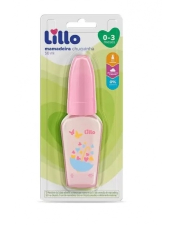 MAMADEIRA PRIMEIROS PASSOS 50ML ROSA (629931) (LILLO)
