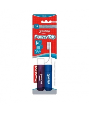 ESCOVA PORTATIL POWERTRIP KIT C/2 38 (1147) (POWERDENT)