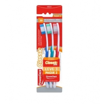 ESCOVA KIT CLASSIC LV3PG2 38 MEDIA (1459) (POWERDENT)