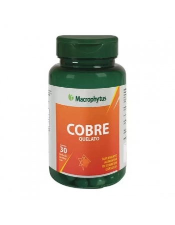 COBRE QUELATO 400MG C/30CAPS (MACROPHYTUS)
