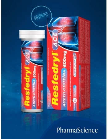 RESFEDRYL 600MG ADULTO C/10CPR EFERVESCENTE ACETILCISTEINA (PHARMASCIENCE)