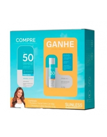 KIT PROT.SUNLESS FACIAL FPS 50 S/COR 60G+PROT.LABIAL FPS 30 4,5G