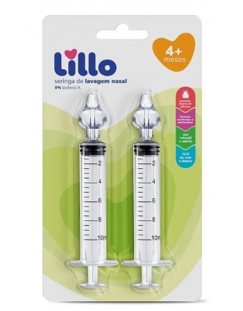 SERINGA LAVAGEM NASAL LILLO C/2UN 10ML