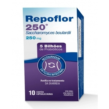 REPOFLOR 250MG C/10CAPS DURA