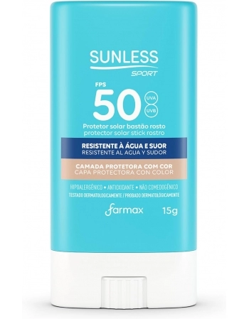 PROTETOR SUNLESS SPORT BASTAO FPS 50 C/COR 15G