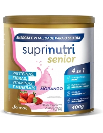 SUPLEMENTO SUPRINUTRI 400G MORANGO