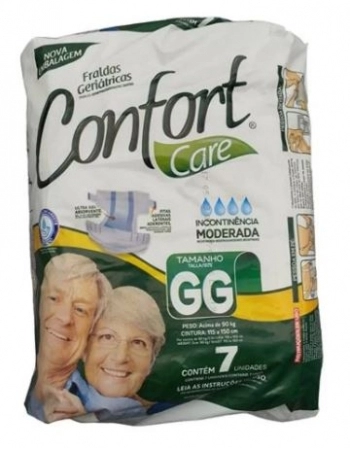FRALDA GERIATICA CONFORT CARE GG C/7 UND (MEGAFRAL)