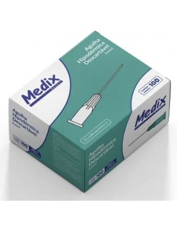 AGULHA DESCARTAVEL 25 X 8 C/100 UND (MEDIX)