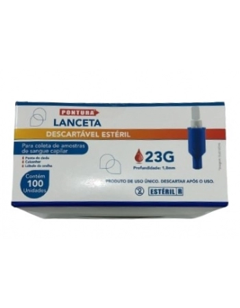 LANCETA DESC.ESTERIL 23G C/100