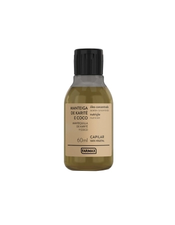 OLEO CAPILAR MANTEIGA KARITE + COCO 60ML (FARMAX)