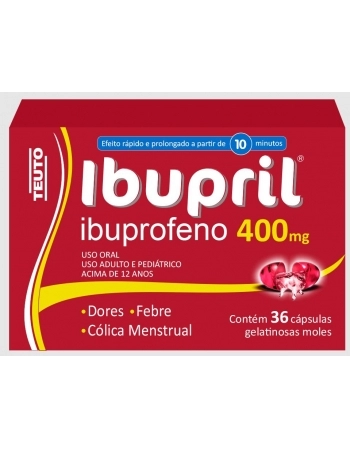 IBUPRIL 400MG 12 X 3CAPS GEL IBUPROFENO (TEUTO)