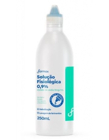 SORO FISIOLOGICO C/TAMPA 250ML SORIMAX (FARMAX)